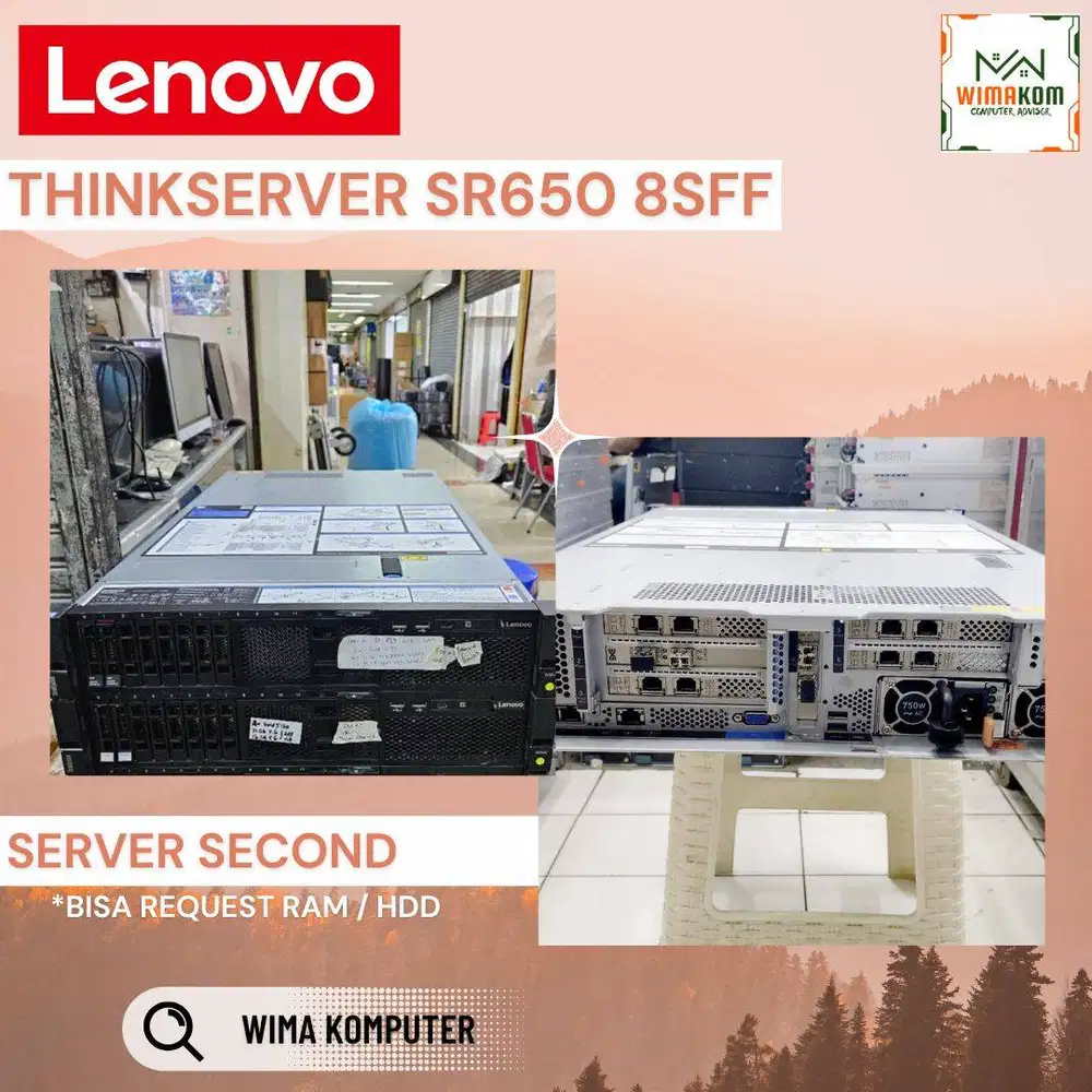 Server Lenovo SR650 8 Sff 2x Gold 6248 80 Core Ram 256Gb HDD 8Tb