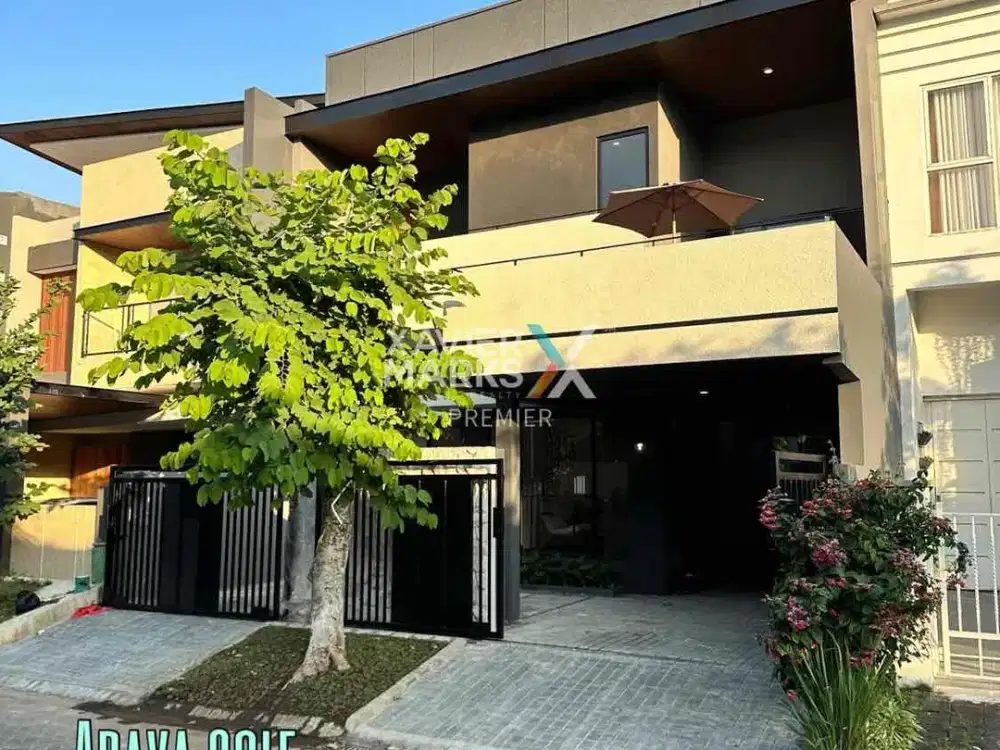 Rumah Modern Split level di cluster Araya Golf Malang