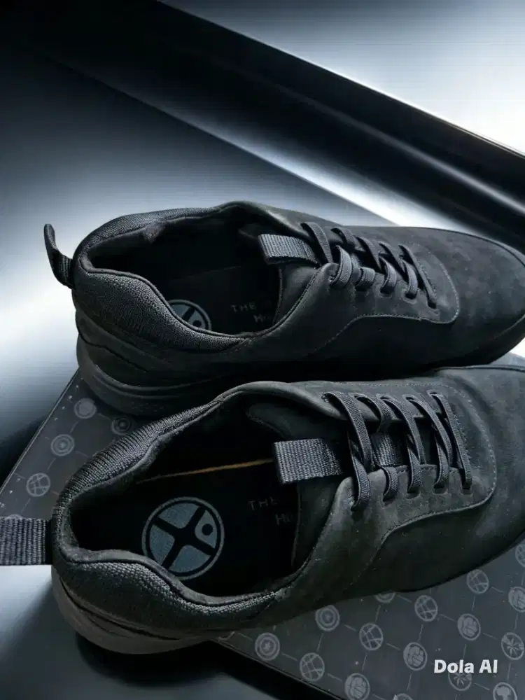 Hush puppies Sneakers Pria Elevate Stretch Lance Bold Black Nubuck