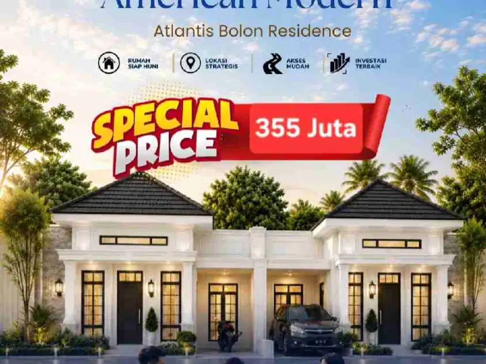 JUAL RUMAH BARU 350 JUTA CLUSTER di BOLON - COLOMADU (25 Unit) SHM Ready