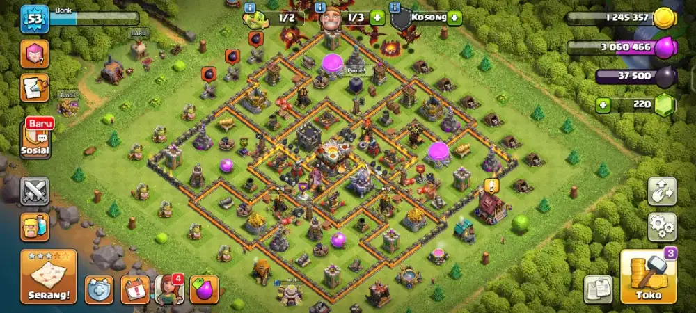 Promo 2 akun coc th11, th10