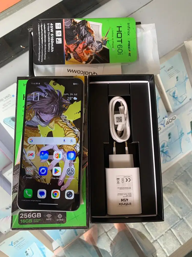 Infinix hot 60i 8/256 lengkap ori nominus
