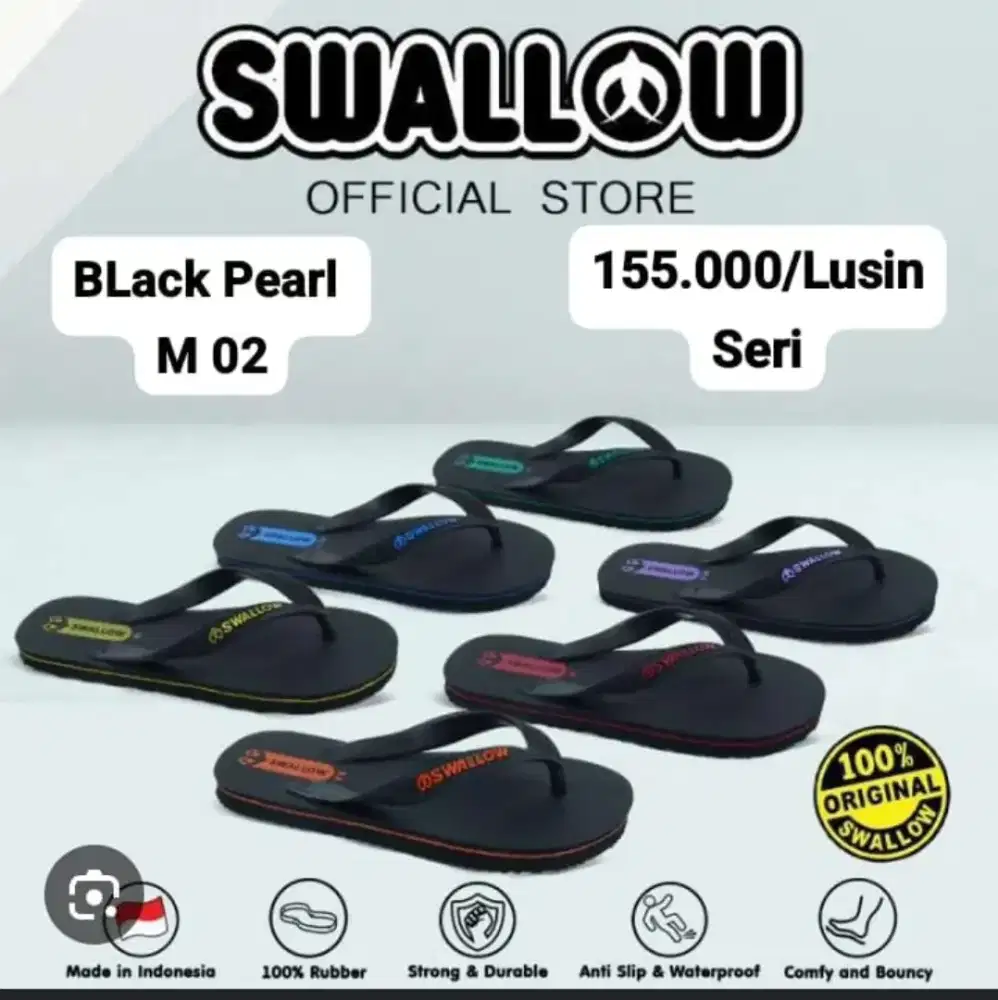 Grosir Sandal Swallow&berbagai model Sandal karet harian