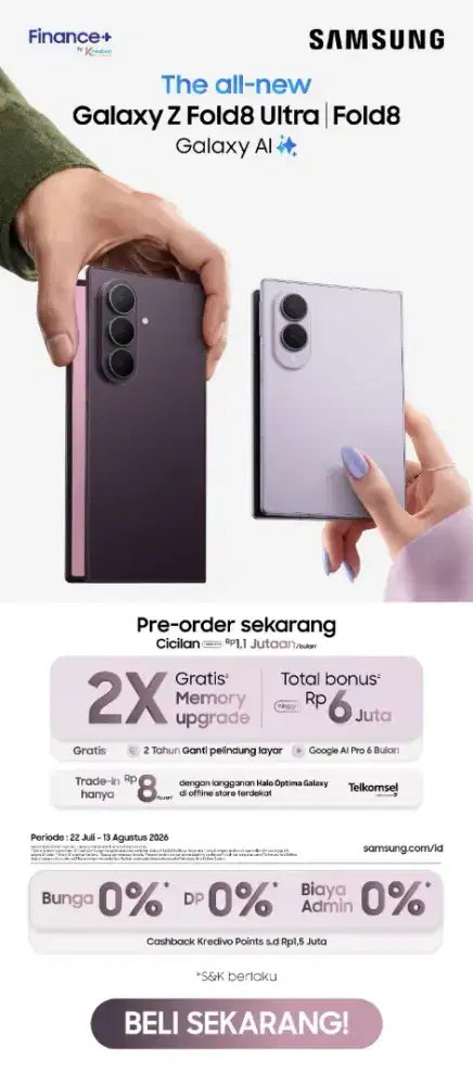 SAMSUNG GALAXY Z FOLD & FLIP 8 NEW