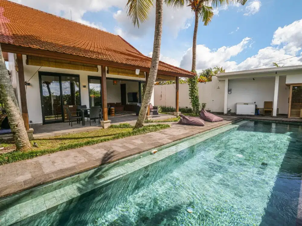 Charming 2-Bedroom Leasehold Villa with Rice Field Views in Ubud