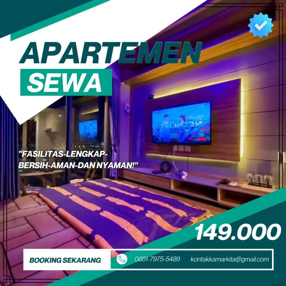 Sewa Apartemen Treepark SERPONG BSD Harian/Transit Termurah Tangerang