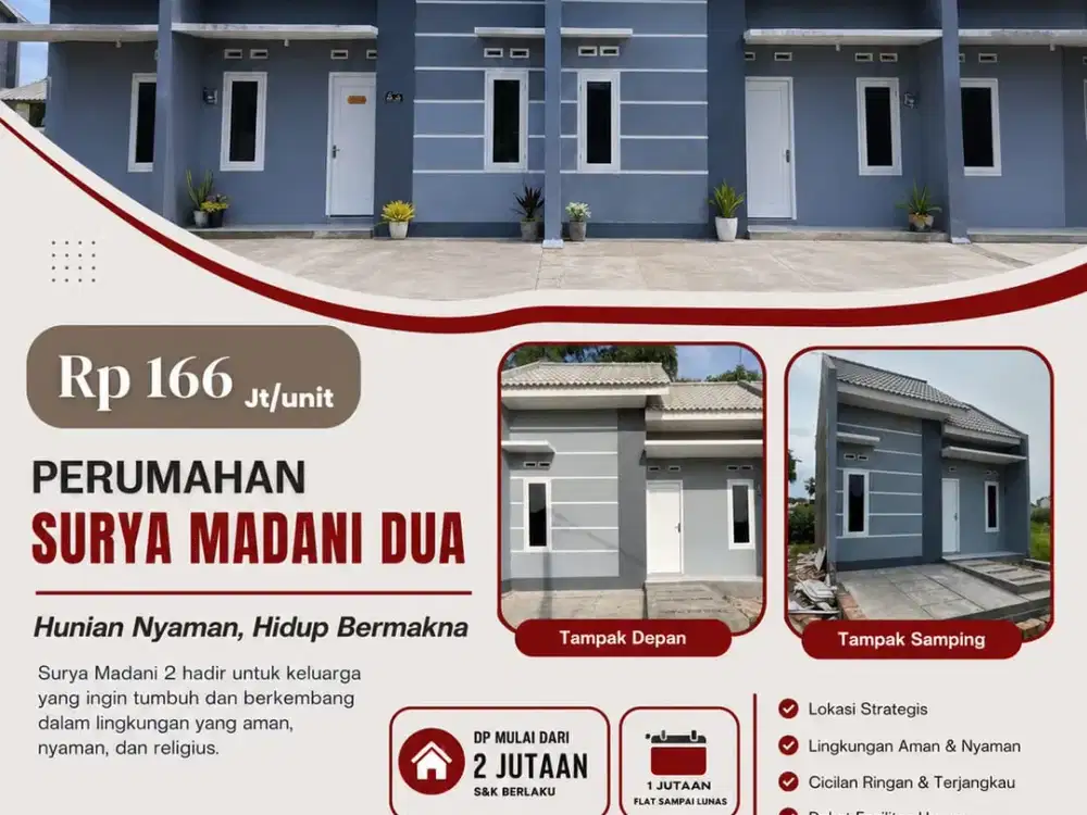 Kesempatan Emas Memiliki Rumah di Surya Madani Dua