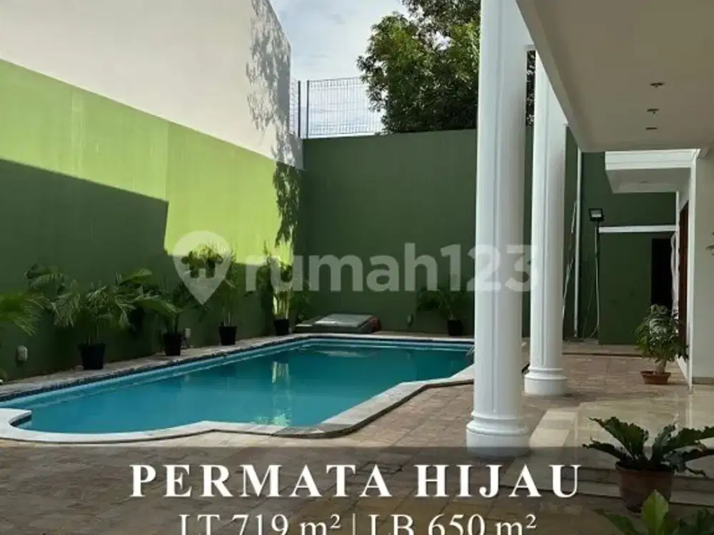 Rumah Bagus 2 Lantai Dengan Kolam Renang Di Permata Hijau