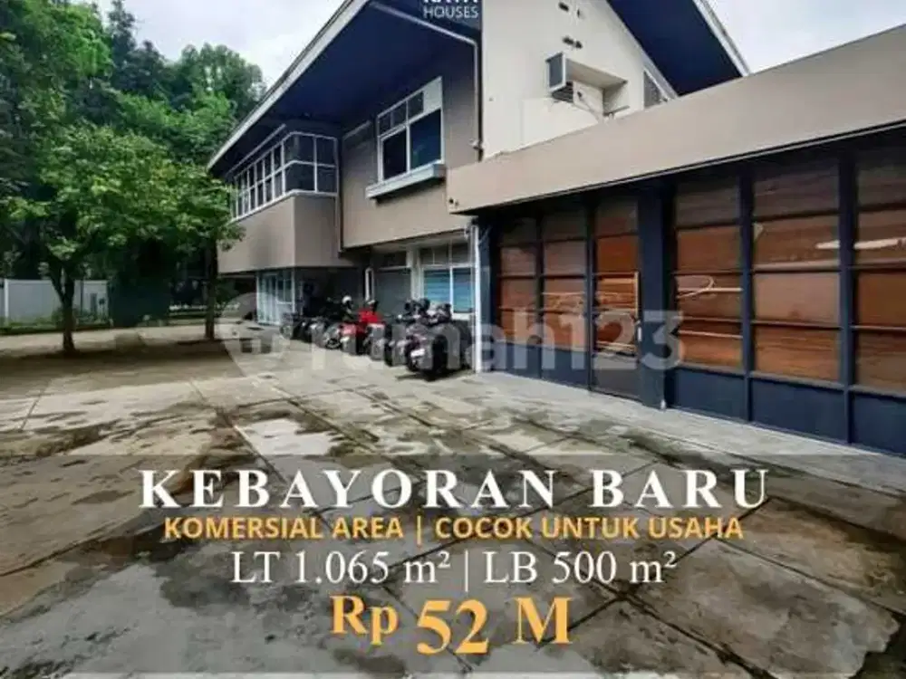 Rumah Pinggir Jalan Kebayoran Baru Cocok untuk Komersil