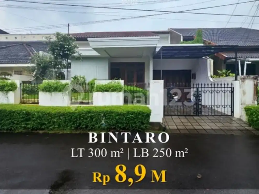 Rumah Bagus 3 Kamar Sektor 1 Bintaro Jakarta Selatan
