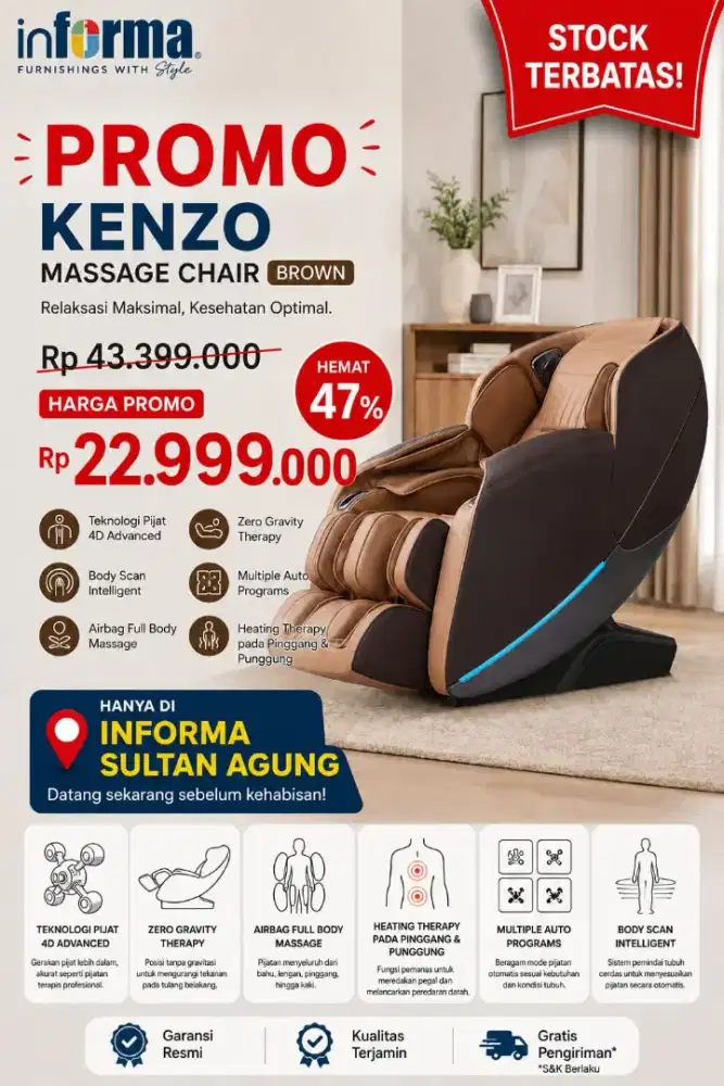 Promo kursi pijat informa