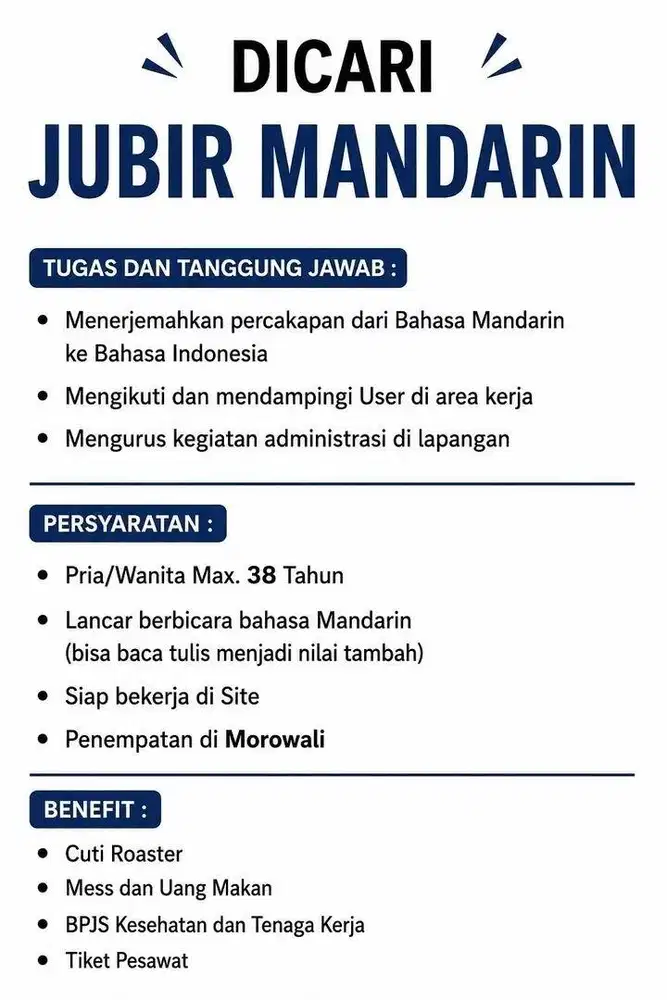 Jubir/Mandarin Translator