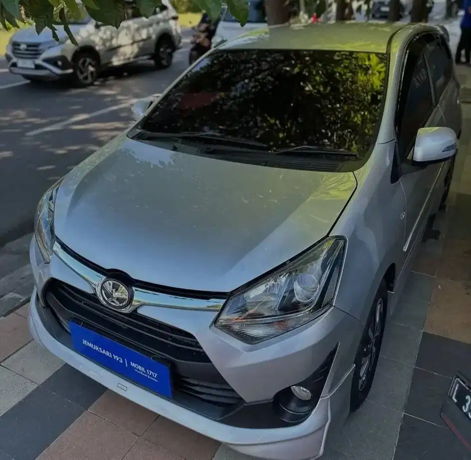 TOYOTA 2018 AGYA S TRD 1.2 A/T SILVER MURAH MOBIL1717 JEMURSARI