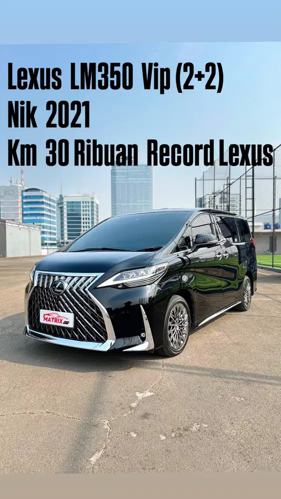 Lexus LM350 Vip(2+2) Nik 2021 Black on black siap pakai