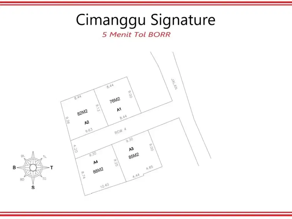Tanah Kavling Free SHM 12 Menit Plaza Jambu Dua