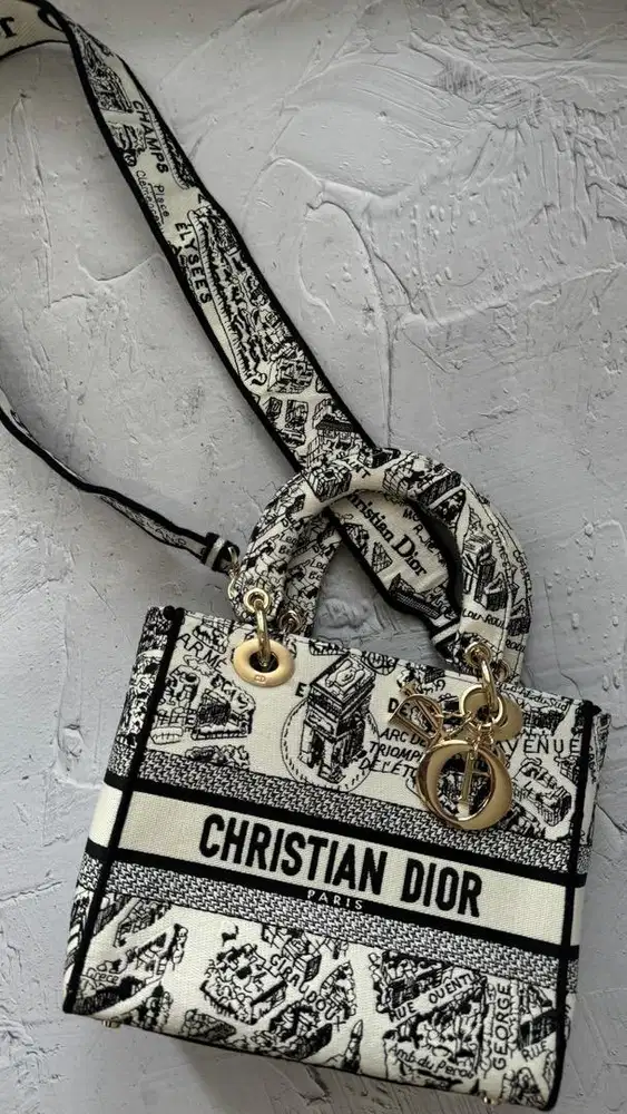 Tas Lady dior canvas
