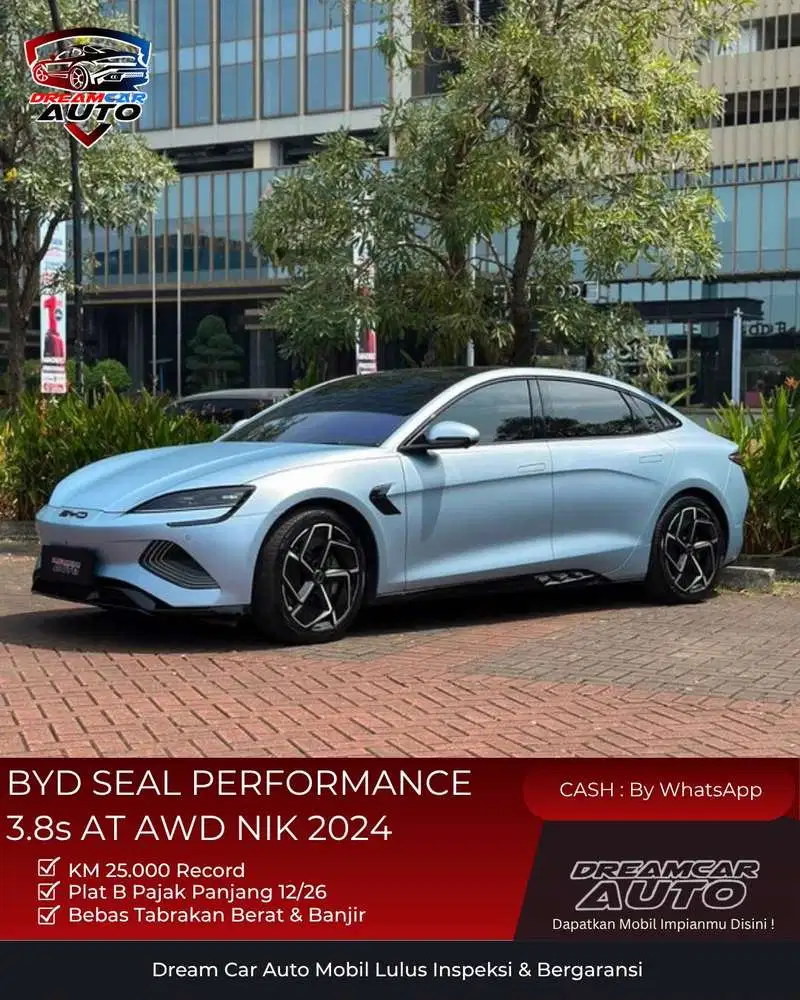 [KM25RB] BYD SEAL PERFORMANCE 3.8s AT AWD NIK 2024 Arctic Blue LISTRIK
