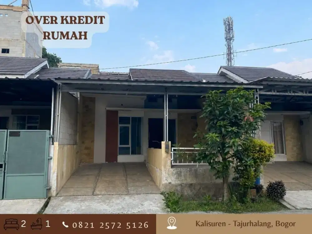 Rumah Take Over dkt Stasiun KRL 49JT di Kalisuren Tajurhalang Bogor