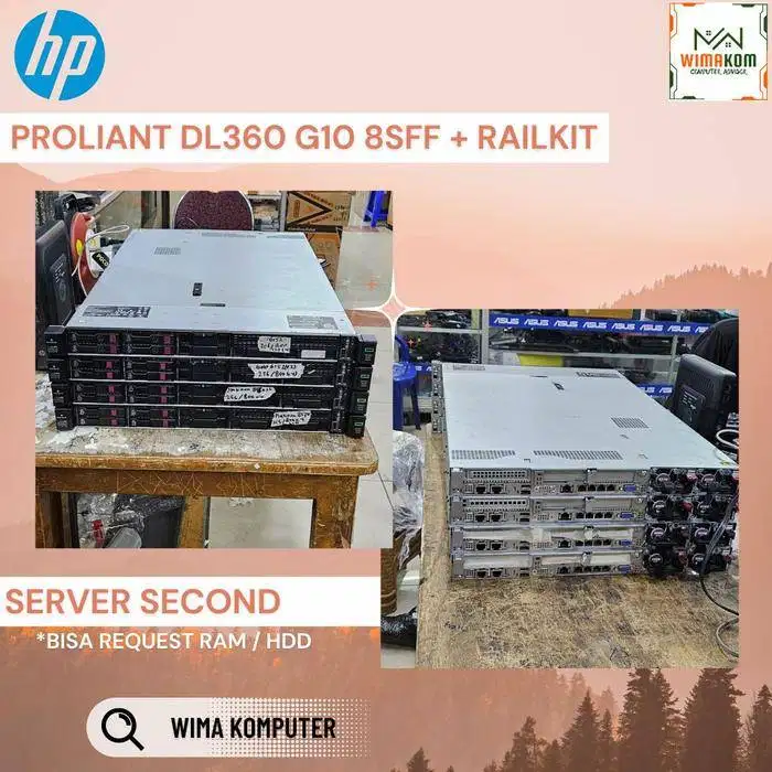 Server HP DL360 G10 8 Sff 2x Platinum 8170 RAM 256GB SSD SAS 3.2Tb
