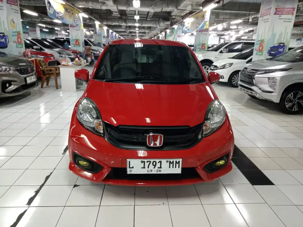 HONDA BRIO SATYA E AT 2016 MERAH