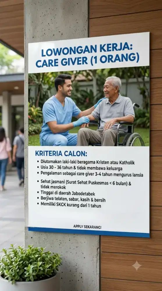 DICARI SEGERA LOWONGAN KERJA
