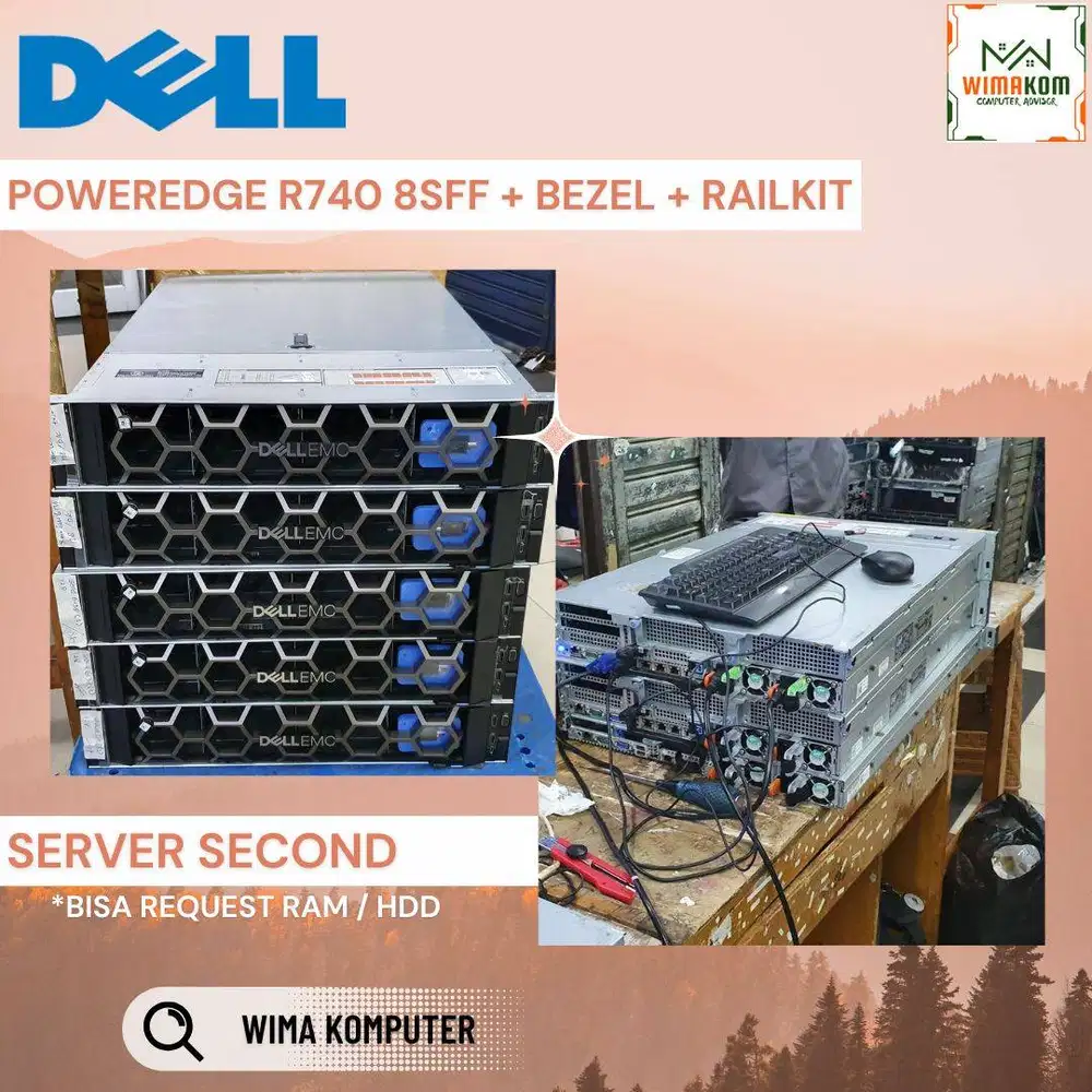 Server DELL R740 8 Sff 2x Gold 6138 80 Core Ram 128Gb SAS 4Tb