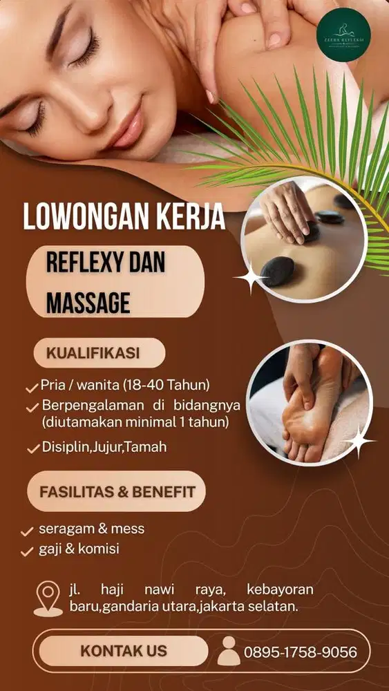 lowongan kerja Massage & Reflexy