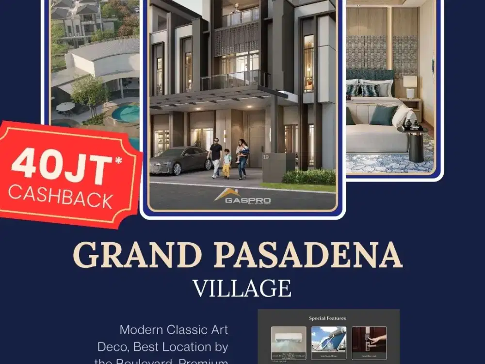Segera Siap Huni Elite dan Eksclusif Grand Pasadena Village Rumah Luas Harga 5 Miliar