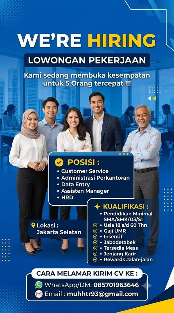 Di butuhkan Segera
