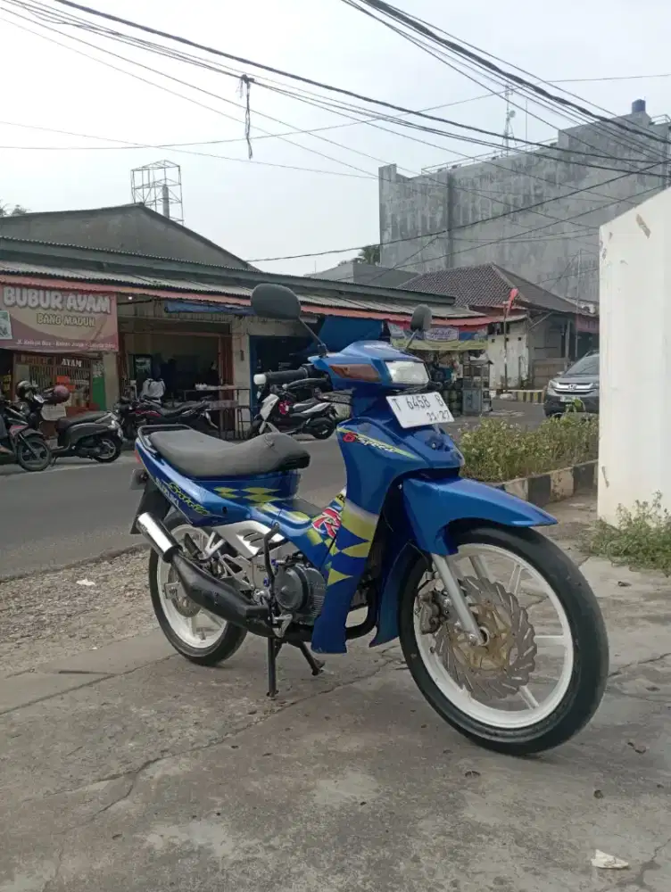 Suzuki Satria Lumba 2002 Kenny Roberts istimewa Gress Mulus