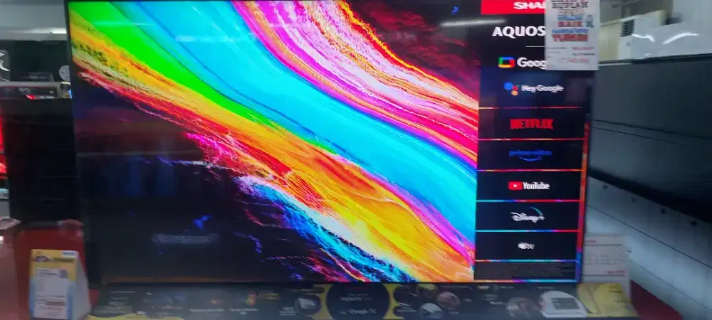 Sharp 65inch Google TV Kredit DP 0 Bunga Mulai 0%