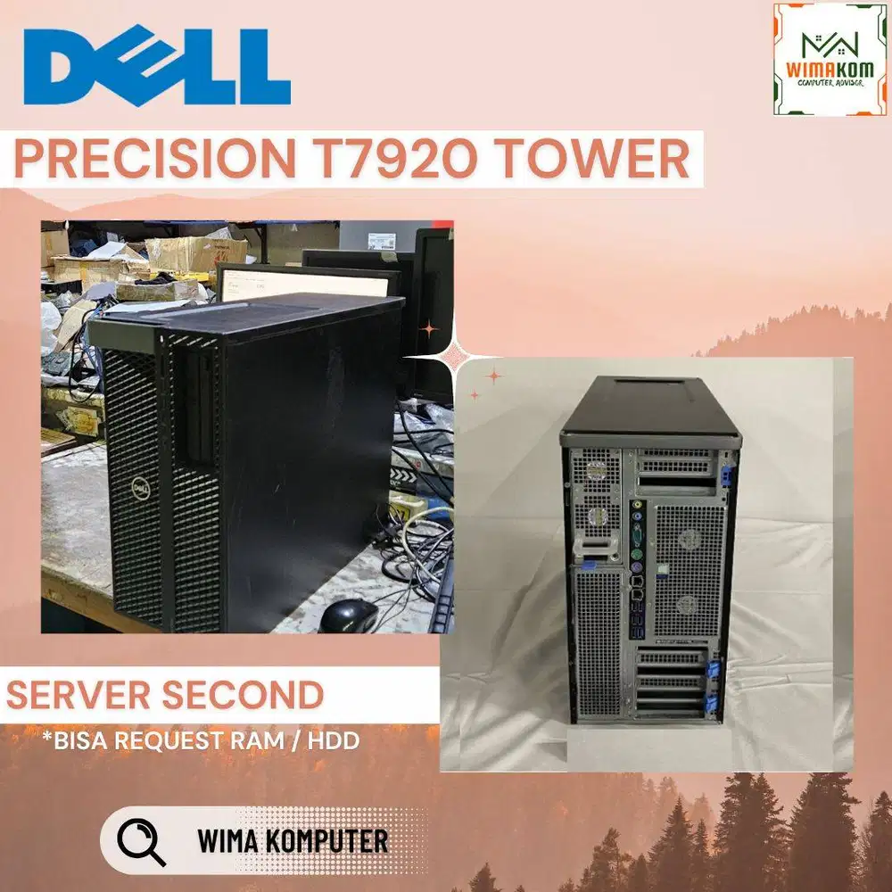 Server DELL T7920 2x Gold 6262 96 Core Ram 128Gb SSD 1Tb VGA K1200