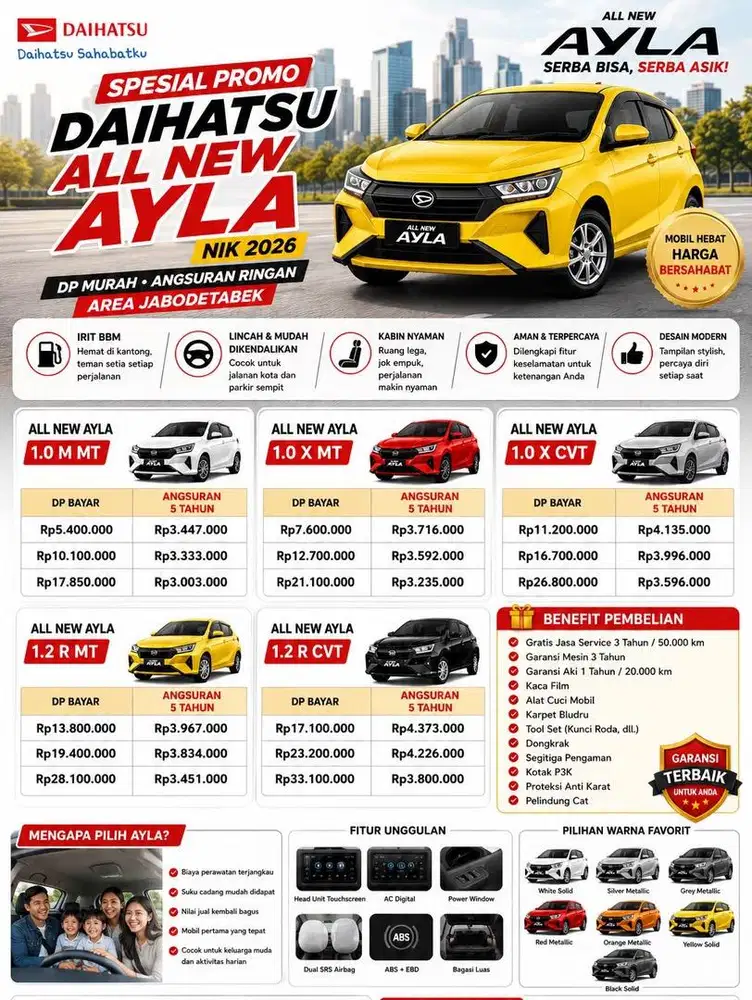 Spesial Promo Daihatsu All New Ayla