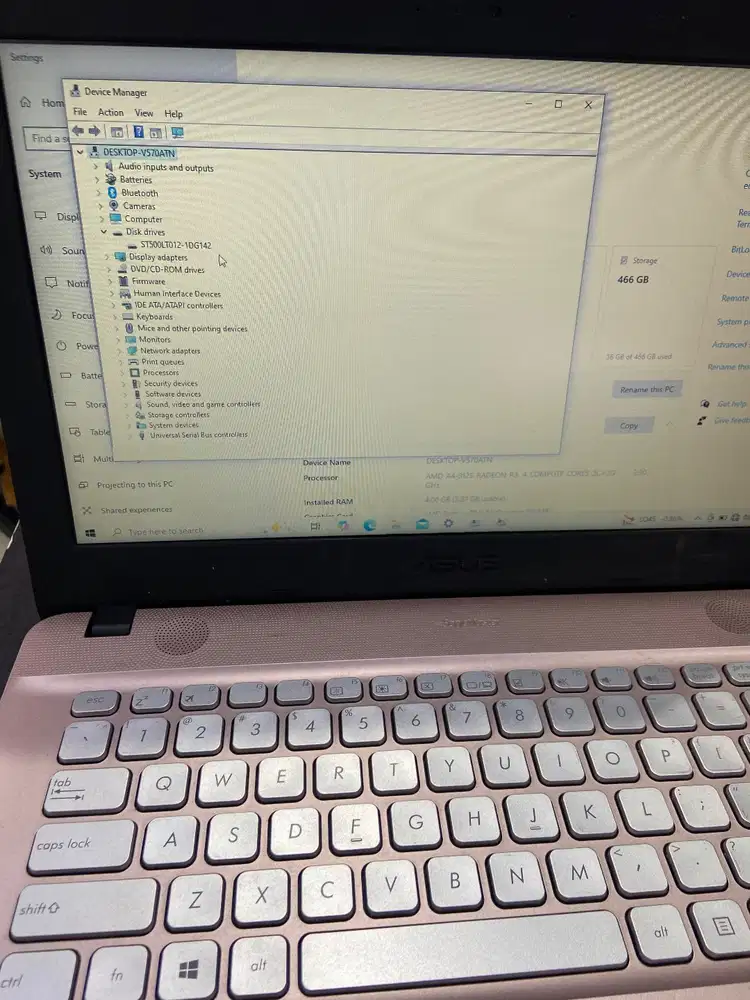Asus x441B Amd a4