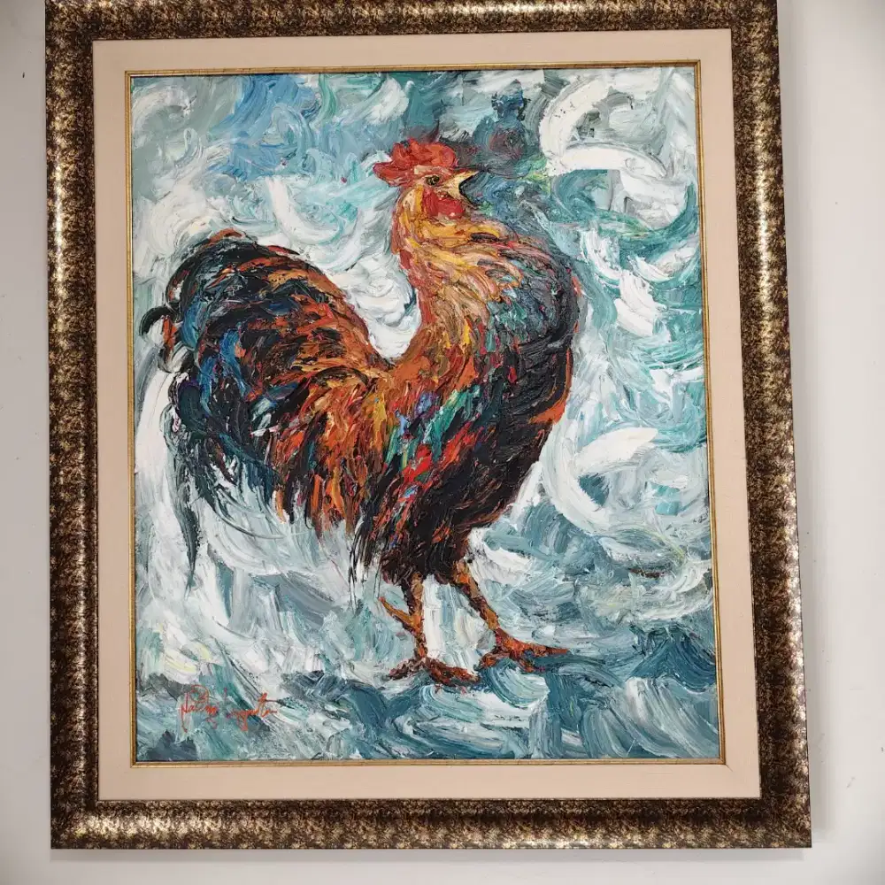 Lukisan Ayam karya Nanang Lugonto '2020
