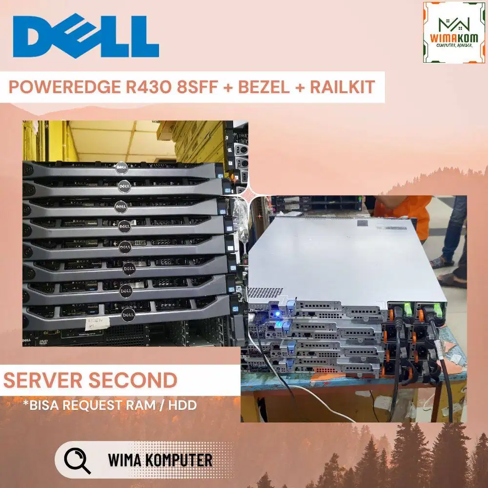 Server DELL R430 8 Sff 2x Xeon E5-2650v3 40 Core Ram 64b SSD 2Tb