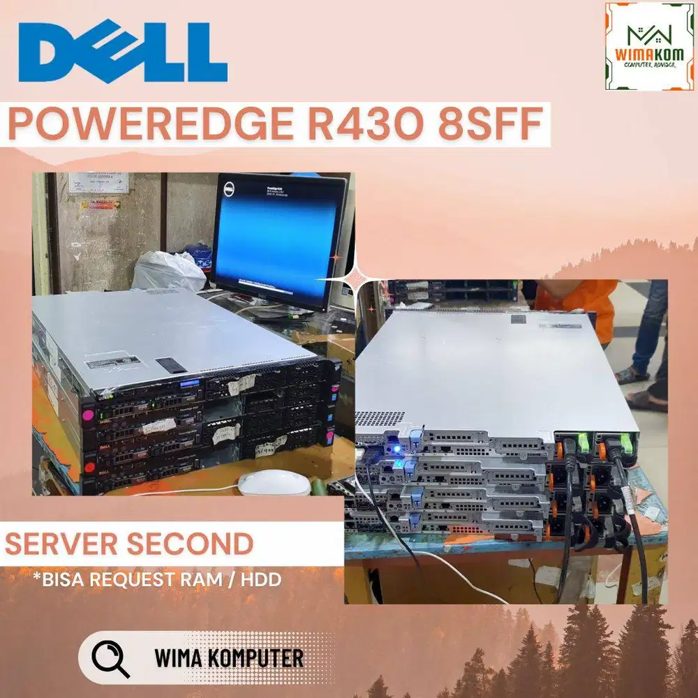 Server DELL R430 8 Sff 2x Xeon E5-2673v4 80 Core Ram 32b HDD 2Tb