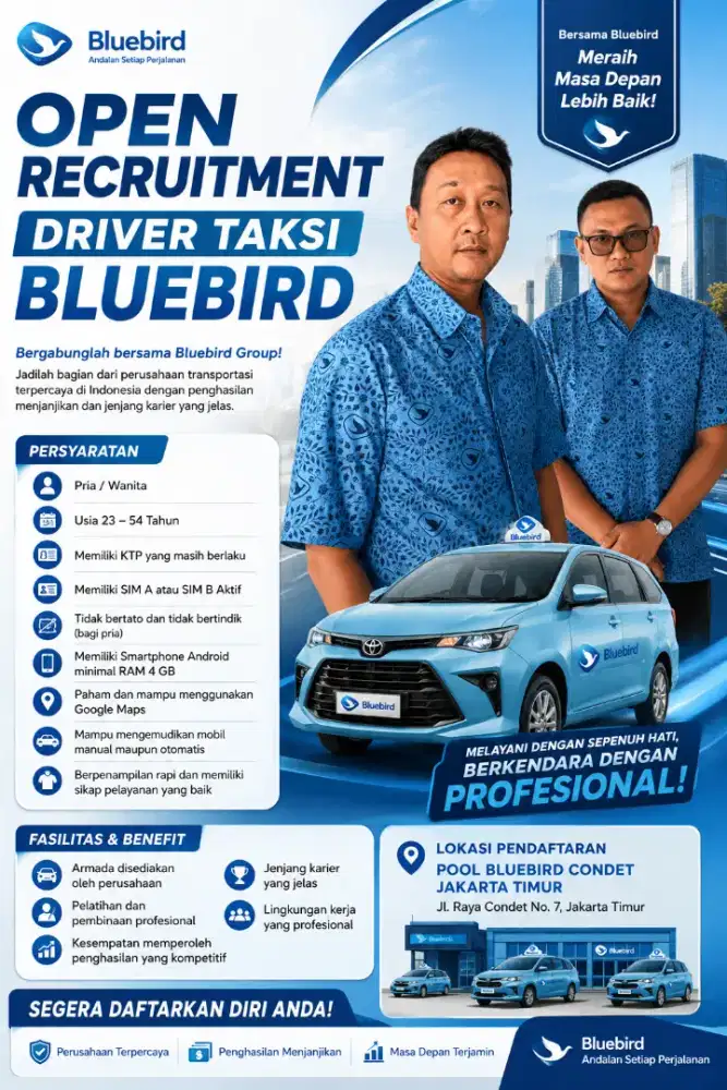 Lowongan Kerja Driver Taksi