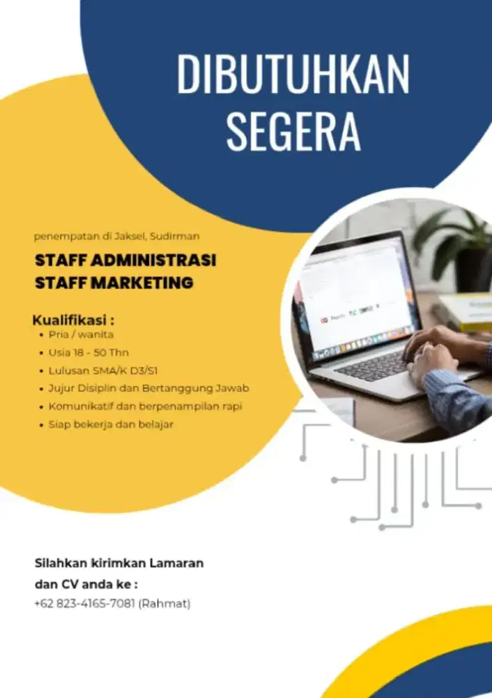 Lowongan kerja,staf Administrasi