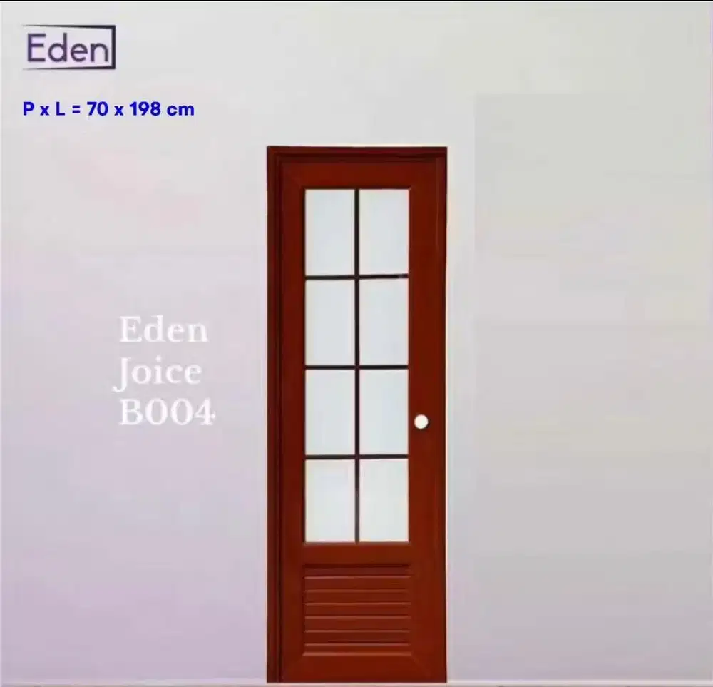 Pintu kamar mandi eden b004 handle kanan bukaan kiri