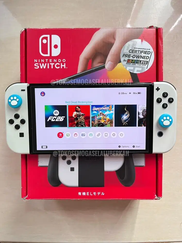 Nintendo Switch Oled 256GB Fullset Fullgame