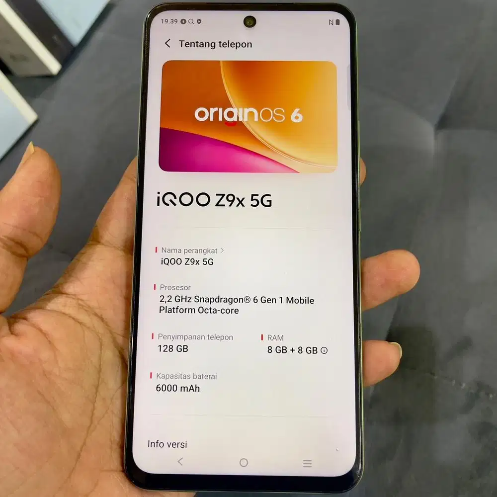 Iqoo z9x ram 8 / 128 resmi fullset original