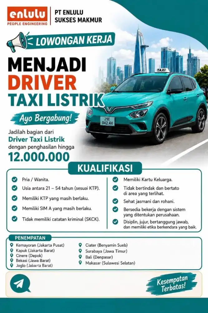 Driver taxi Green SM
