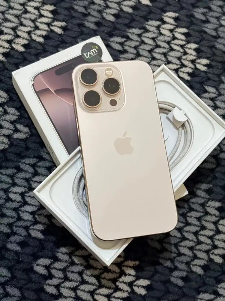 Iphone 16 pro 128gb dessert titanium second resmi indo