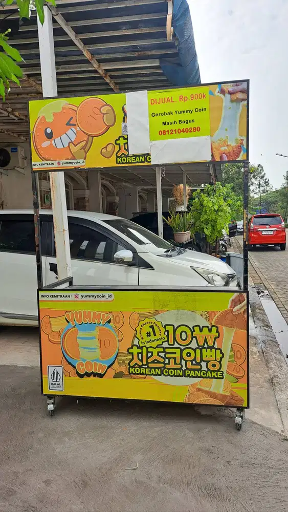 DIJUAL Murah Gerobak Yummy Coin Kondisi Bekas Siap Pakai