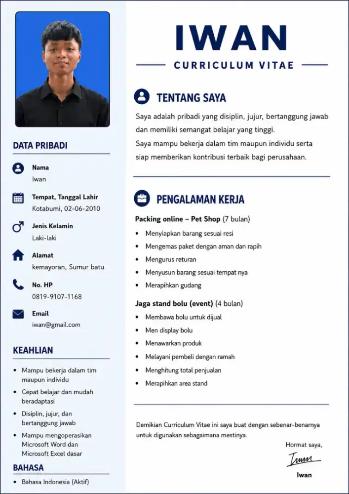 Cari kerjaan apa saja
