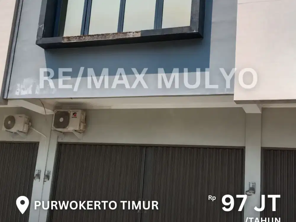 Disewakan Ruko 2 Lantai Siap Pakai, Lokasi Strategis di Kota Purwokerto