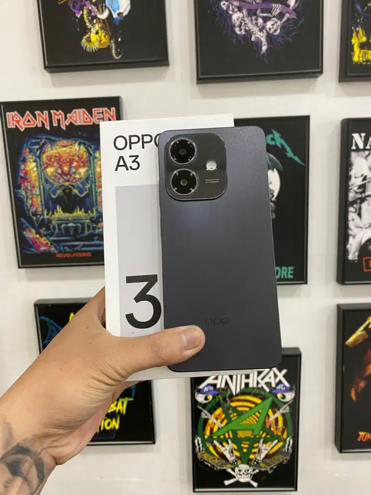 Oppo A3 ram 8/128 Fullset Mulus
