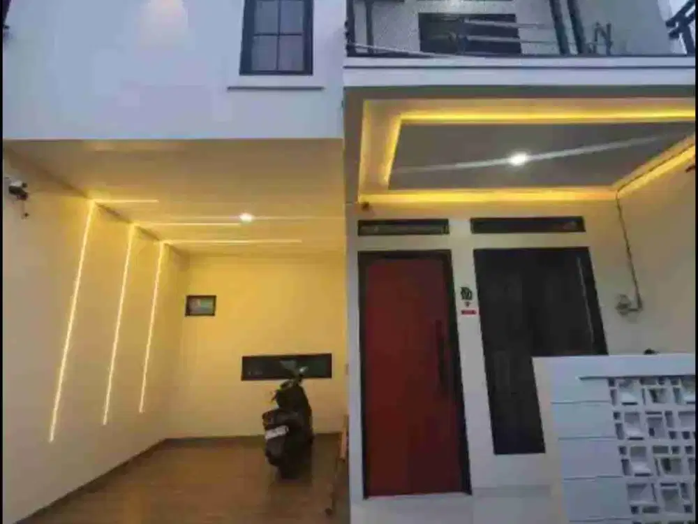 Rumah mewah minimalis jurang Mangu barat pondok aren bebas banjir