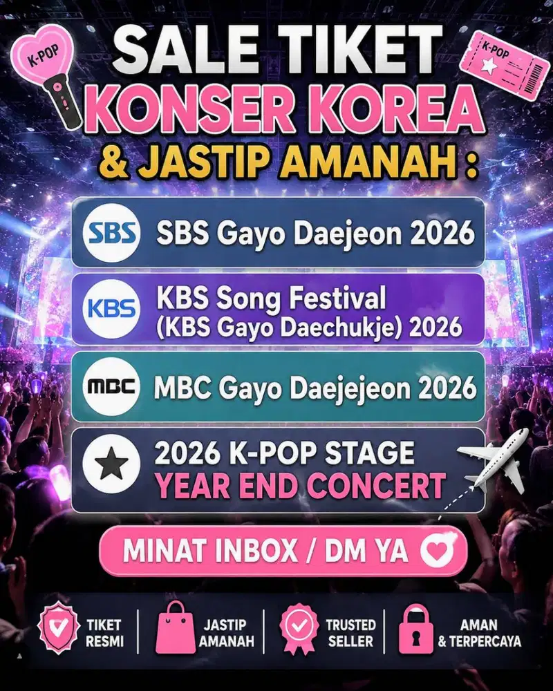 TIKET KONSER & NEED MODELS KOREAN